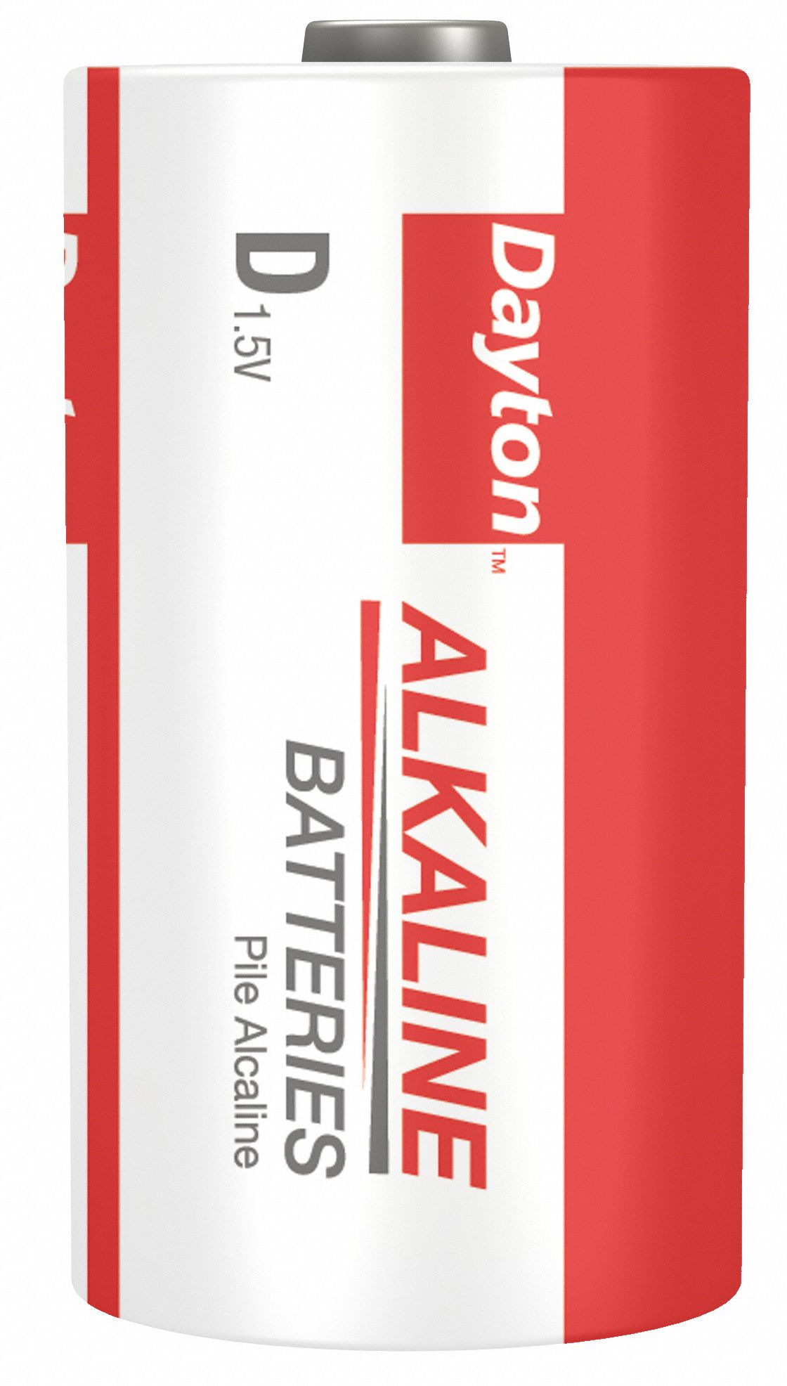 DAYTON Dayton, D Battery, Alkaline, Everyday, 1.5V DC, PK 12 40KJ59