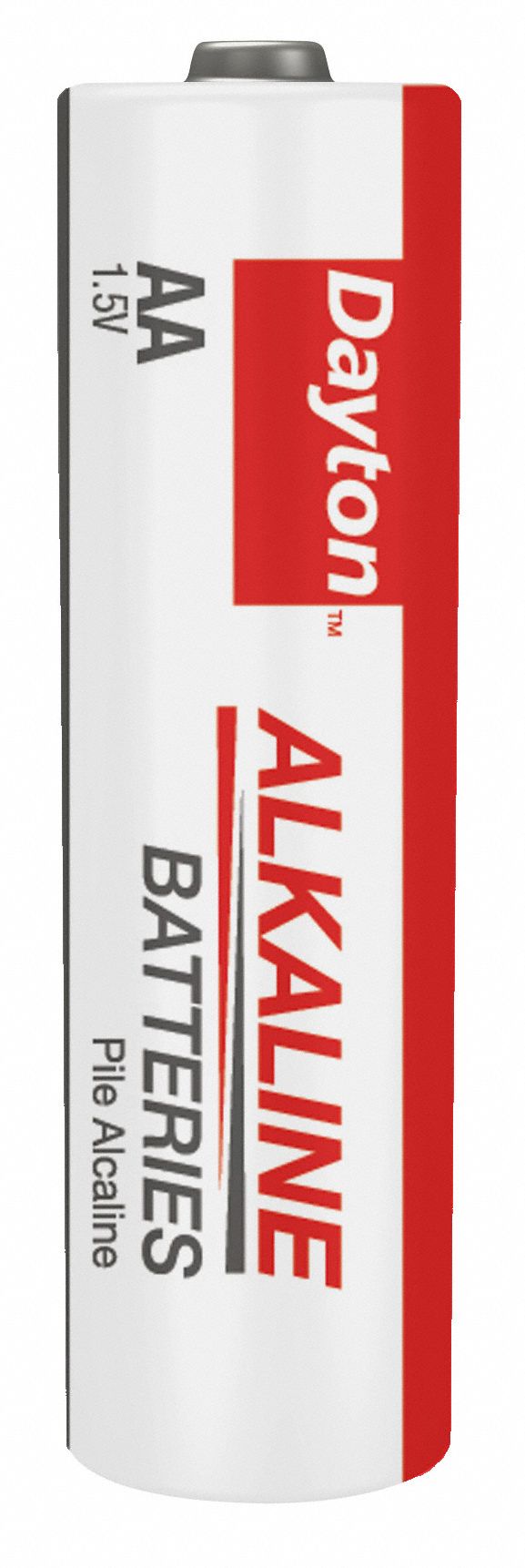 DAYTON Dayton, AA Battery, Alkaline, Everyday, 1.5V DC, PK 4 52EG75