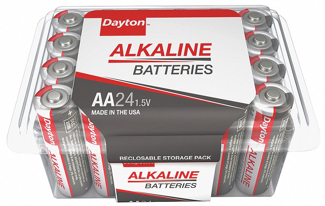 Dayton Dayton Battery Alkaline Everyday 1 5v Dc Pk 24 40kj60 40kj60 Grainger