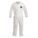 COLLARED DISPOSABLE COVERALLS, POLYETHYLENE, SERGED SEAM, WHITE, 3XL, 25 PK