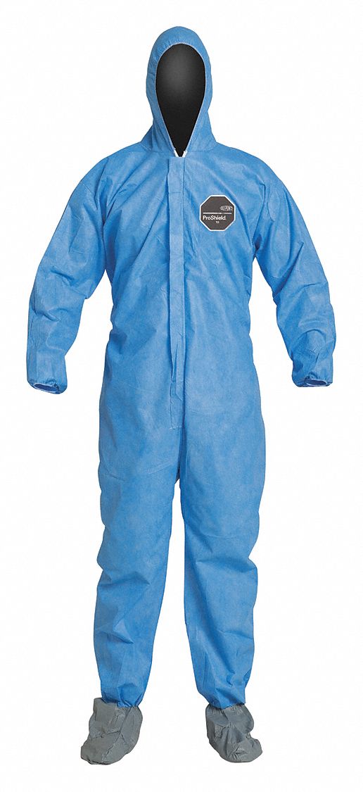 DUPONT Hooded Disposable Coveralls, Hooded Coverall, PK 25 40L019