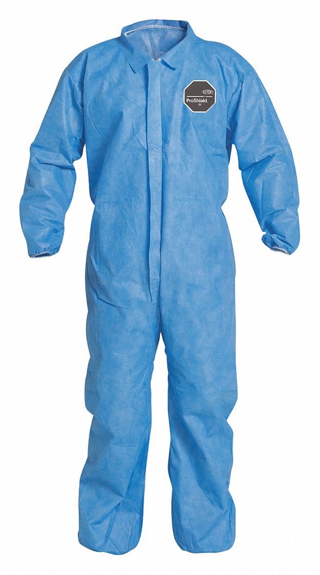 DUPONT Collared Disposable Coveralls, Collared Coverall, PK 25 40L032