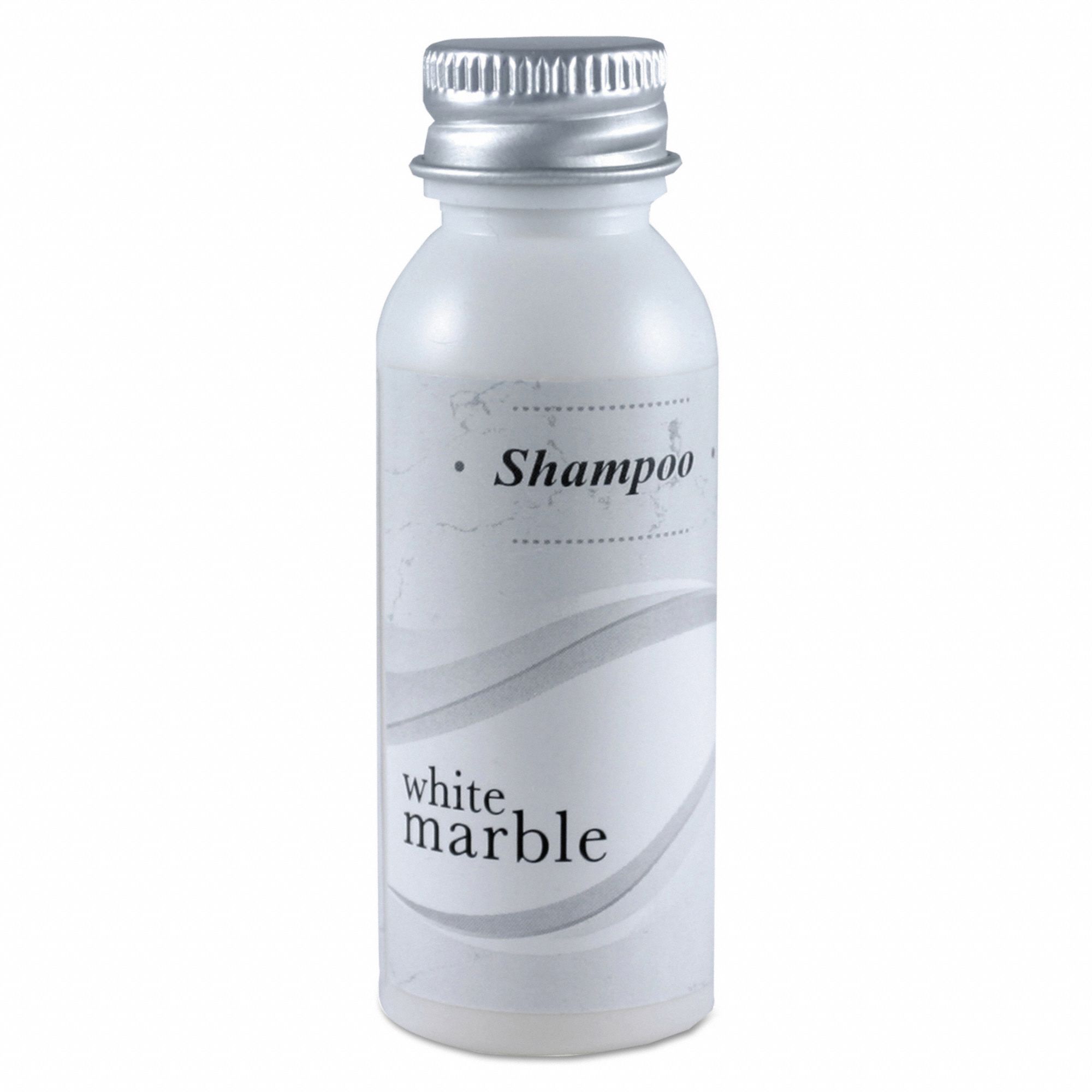 Shampoo: Squeeze Bottle, 0.75 oz Size, Clean, White Marble, Aloe Vera, 288 PK