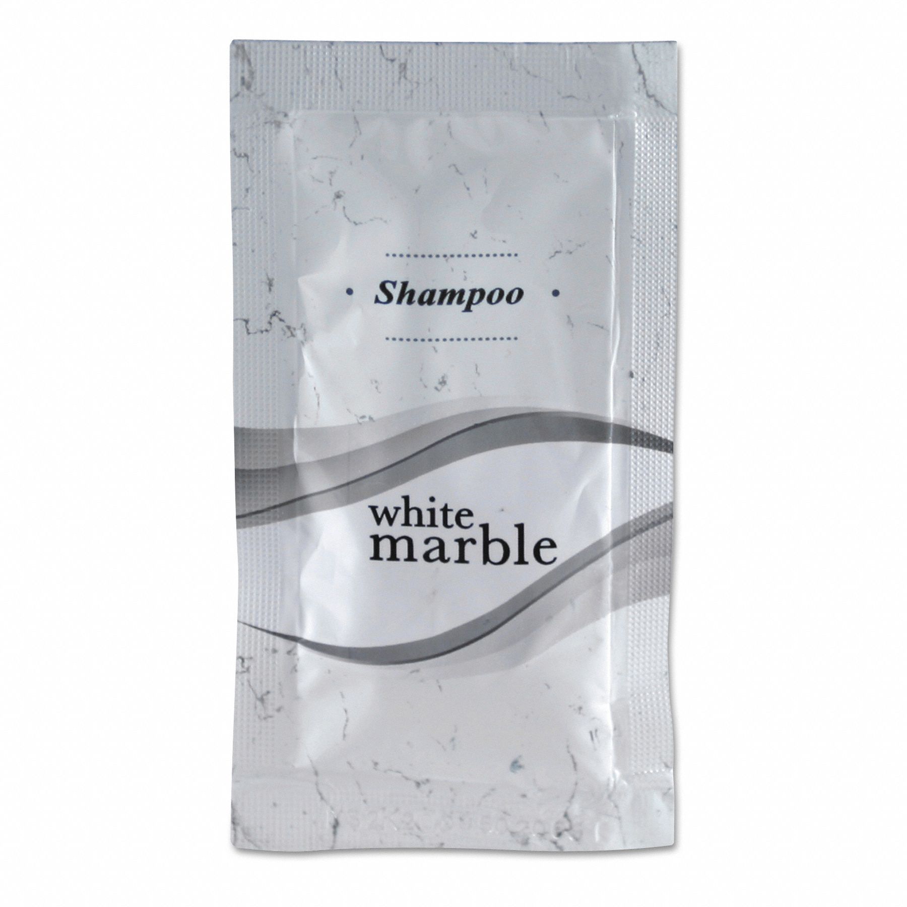 Shampoo: Packet, 0.25 oz Size, Clean, White Marble, Aloe Vera, 500 PK