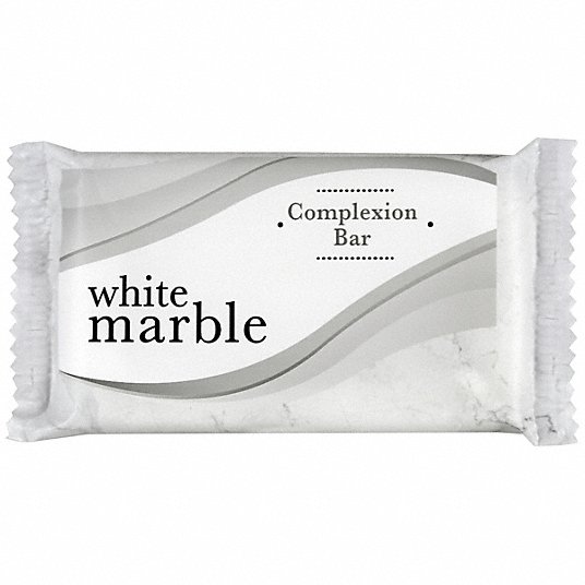 Body Soap: White Marble Basics, #1/2, Box, Fresh, Hypoallergenic, 500 PK