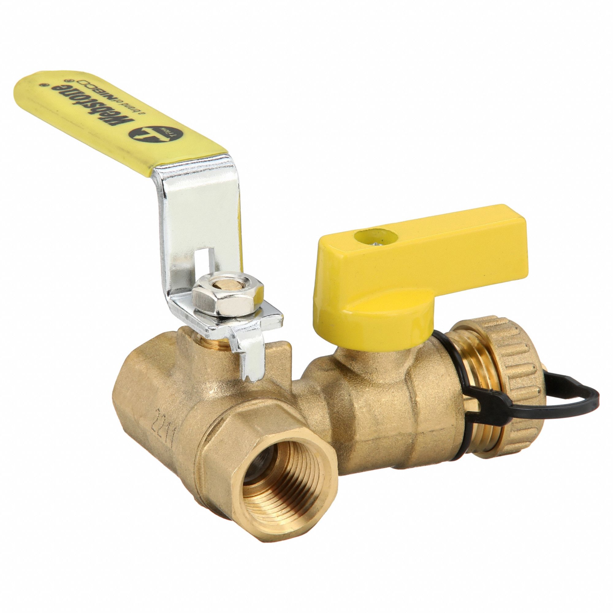 WEBSTONE, 1/2 in, Brass, Ball Valve w/ Drain - 40L210|40612 - Grainger