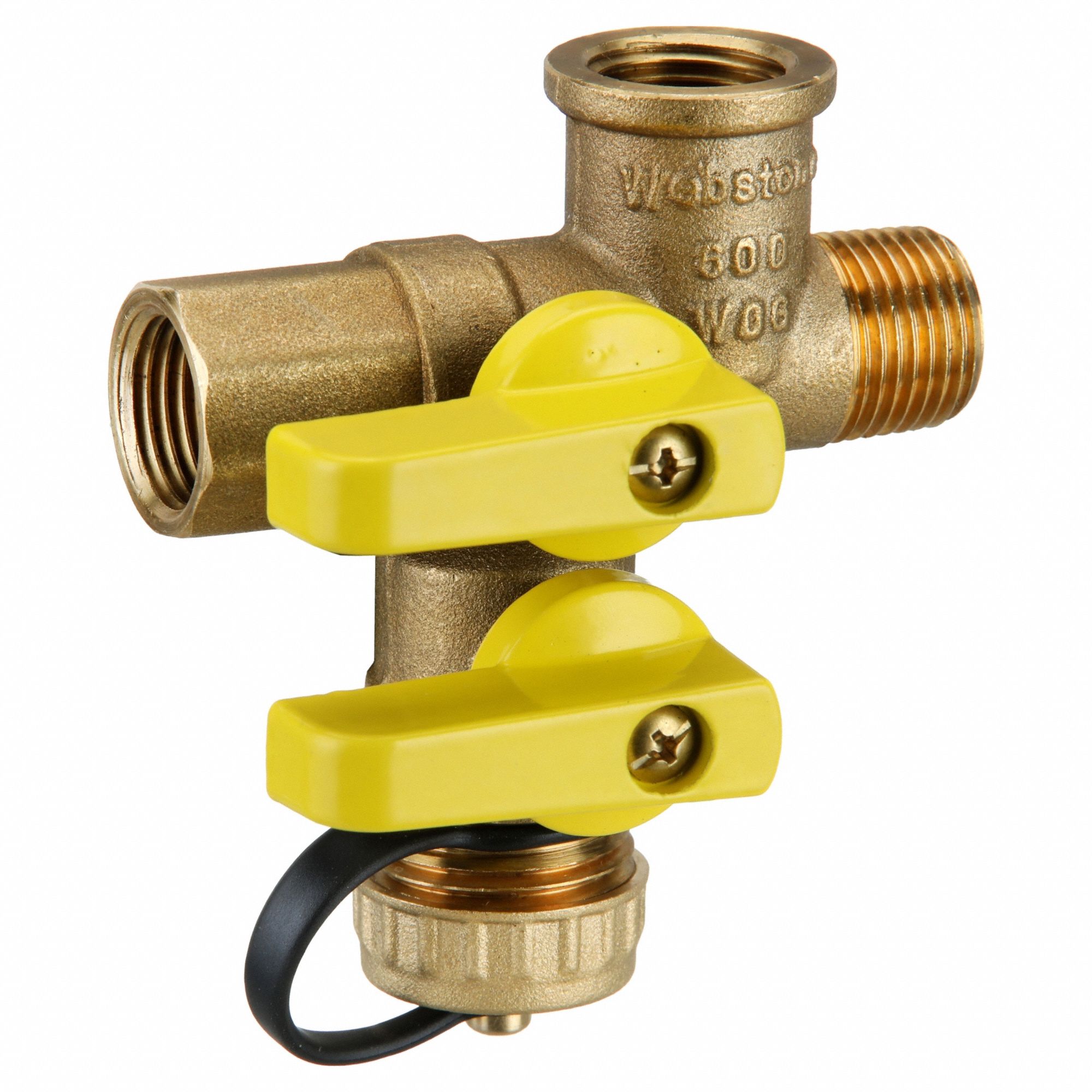 WEBSTONE, 1/2 in, Brass, Expansion Tank Service Valve 40L22241672