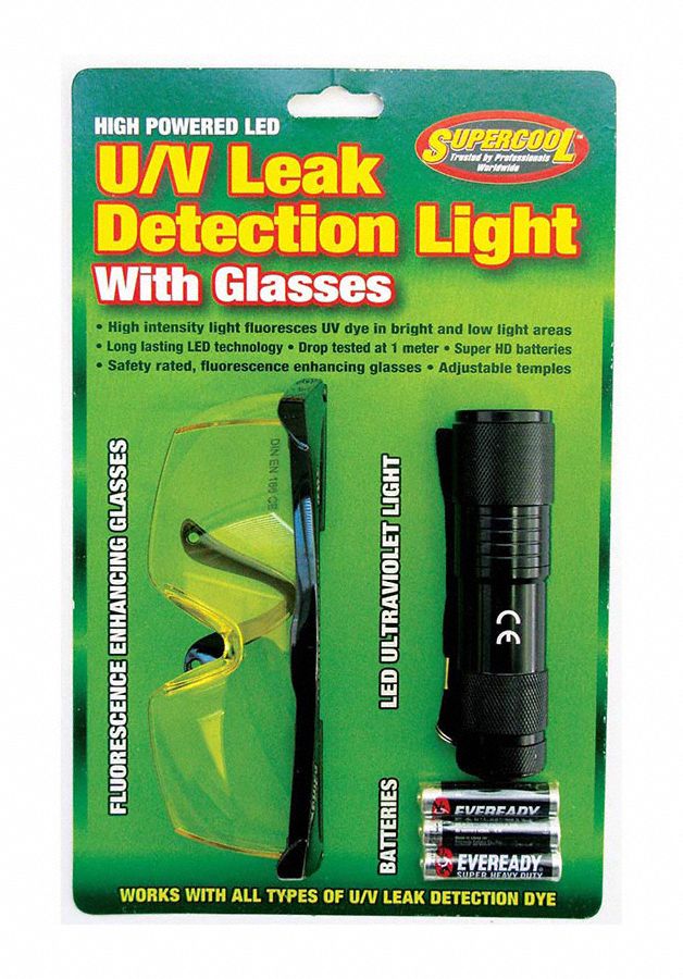 LED U/V Leak Detection Light 7 in Steel