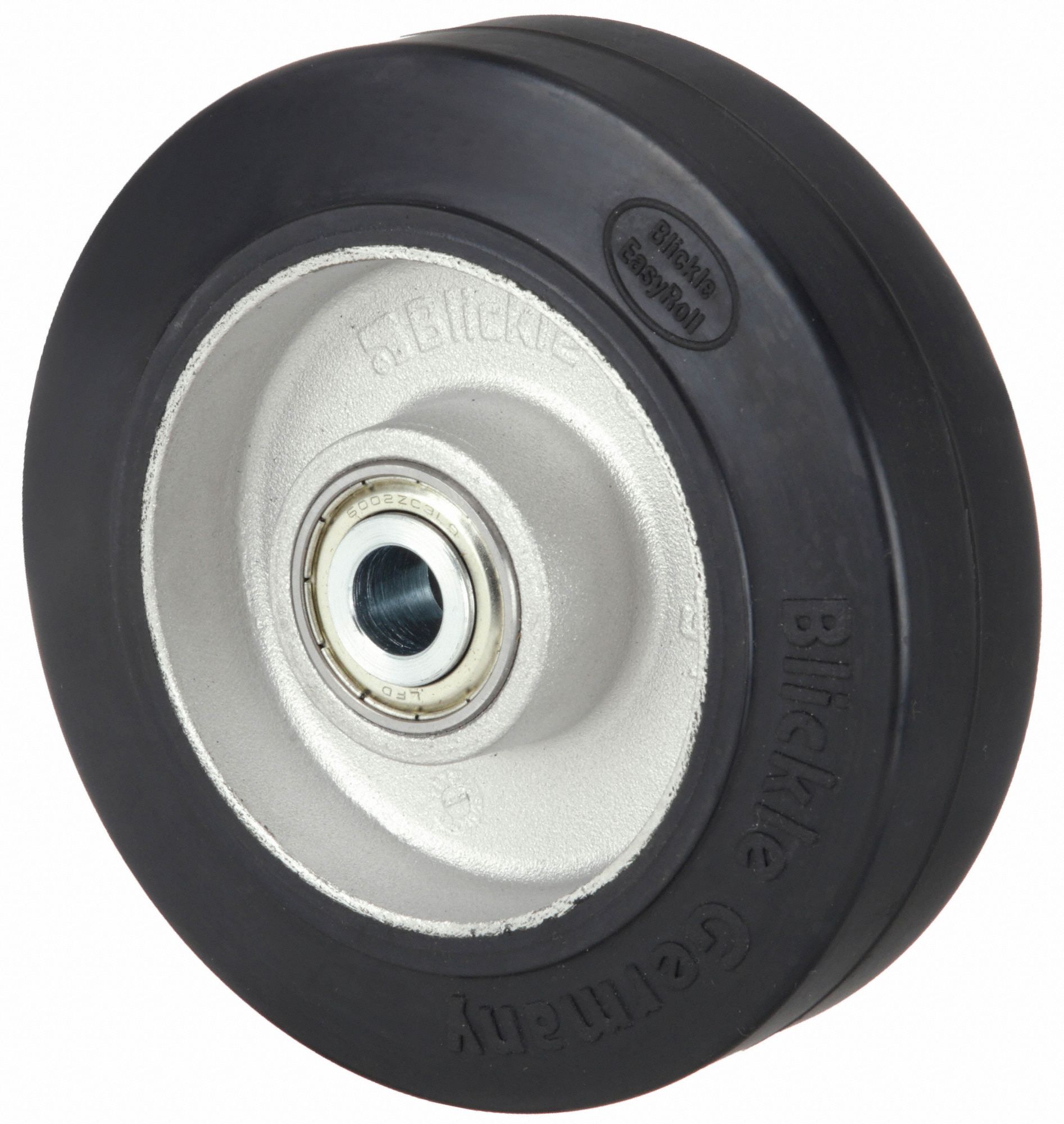 RUBBER TREAD ON ALUMINUM CORE WHEEL, 3 15/16 IN WHEEL DIAMETER, 1⅝ IN WHEEL W, STANDARD