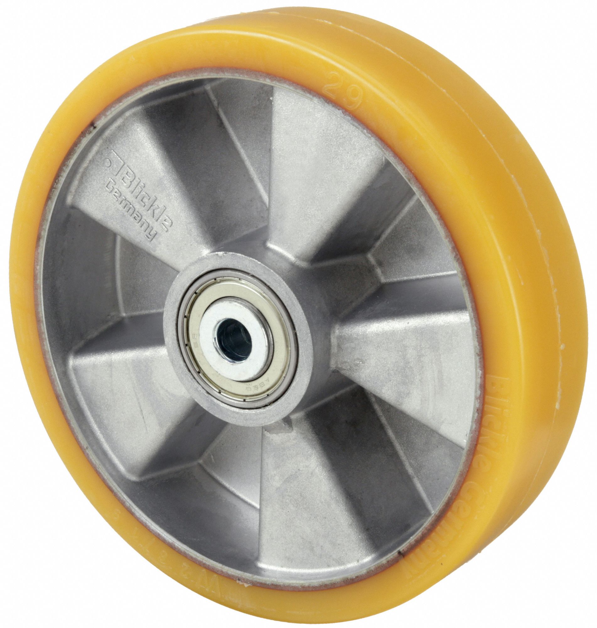 CASTER WHL,POLYURTHANE,6-1/4 IN,1210LBS.