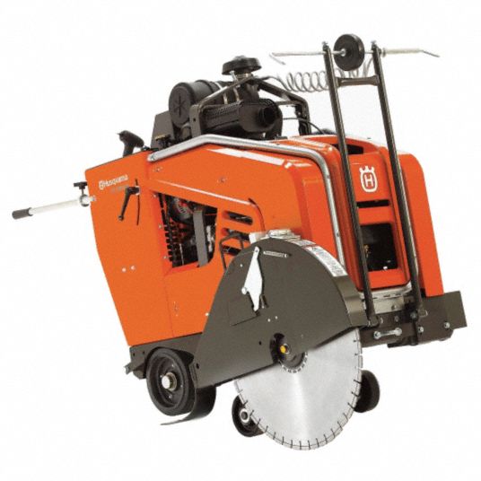 Husqvarna Walk Behind Concrete Saw, 30 in Blade Dia., 1 in Arbor Size