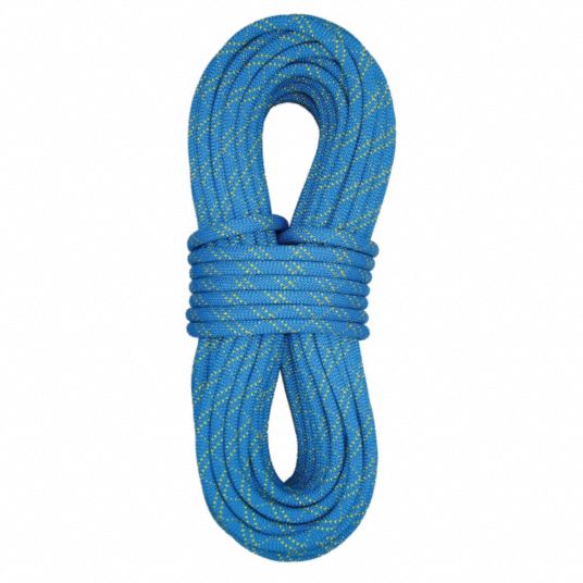 1/2 in Rope Dia, Blue, Fall Protection Rope - 40L870