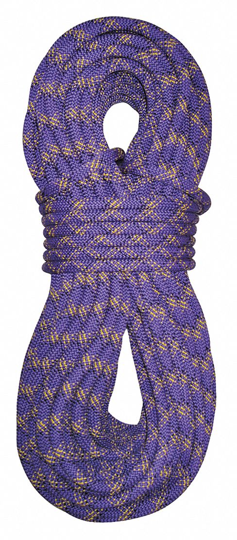 purple climbing rope