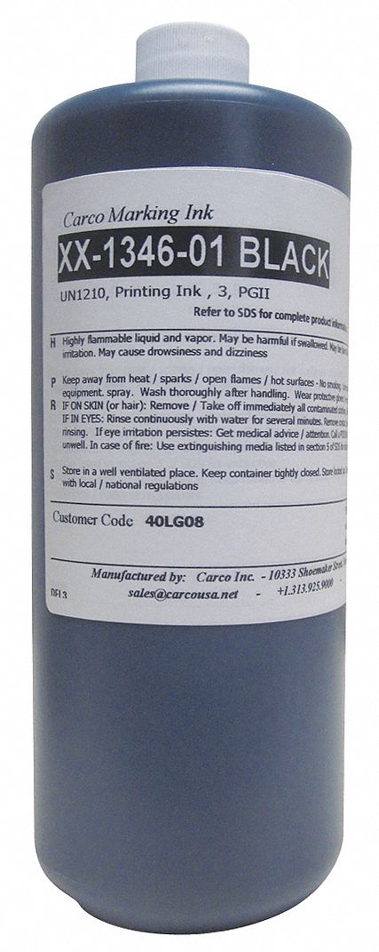 Marking Ink: Pigment Ink Type, 10 sec, Black