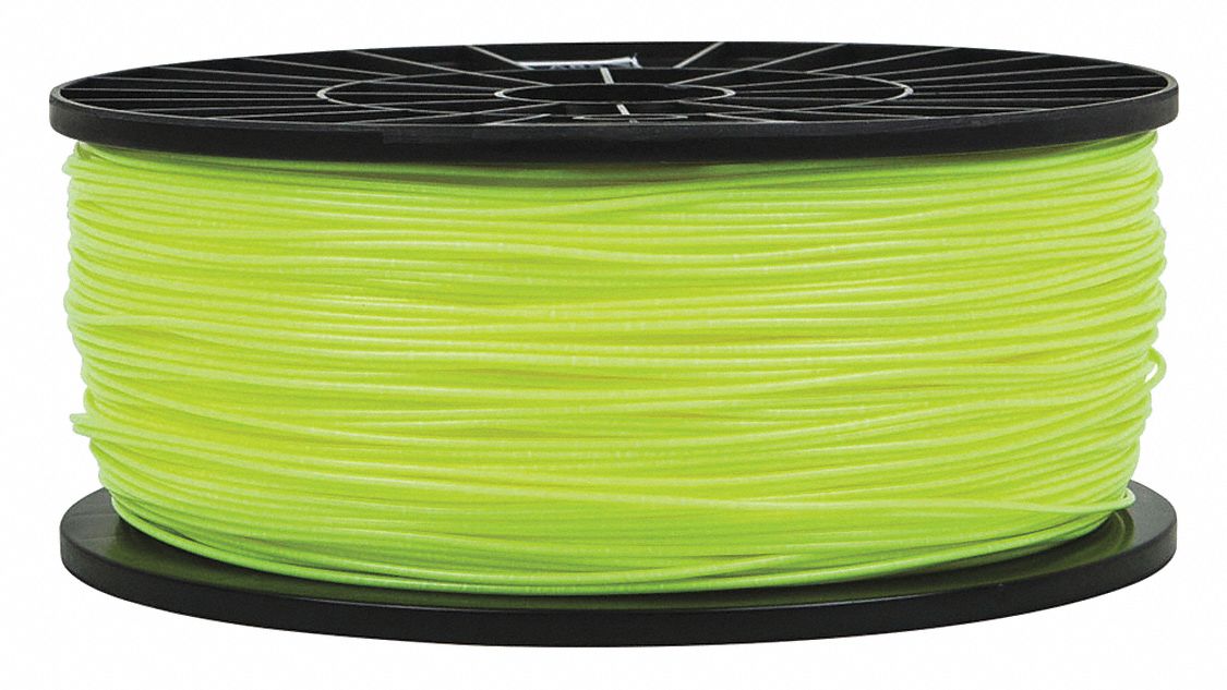 MONOPRICE 3D Printing Filament, PLA, Fluorescent Yellow, Diameter 1.75 ... - 40LG31 AS01