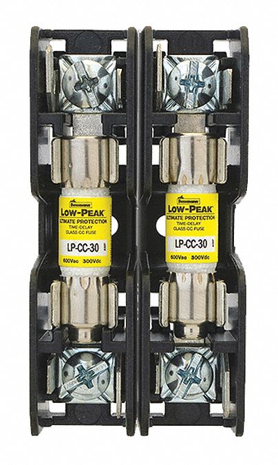 FUSE BLOCK, FITS MIDGET FUSE TYPE, 2 POLES, 0 TO 30 A, 600V AC/DC