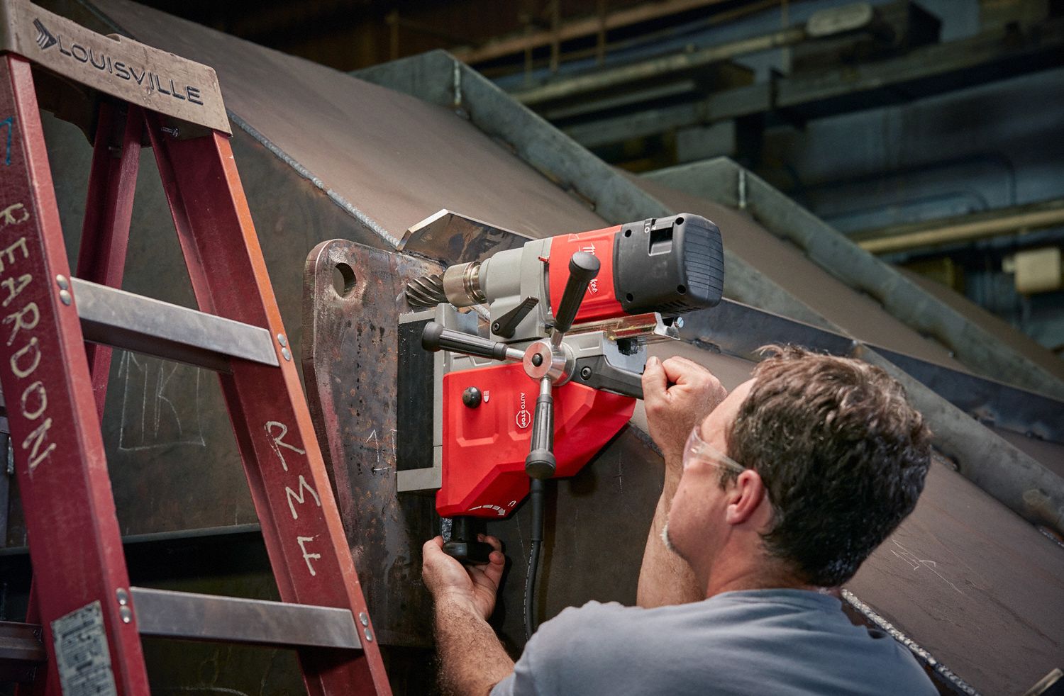 MILWAUKEE Drill Press, 120V AC, 1 5/8 in Capacity Steel, 475