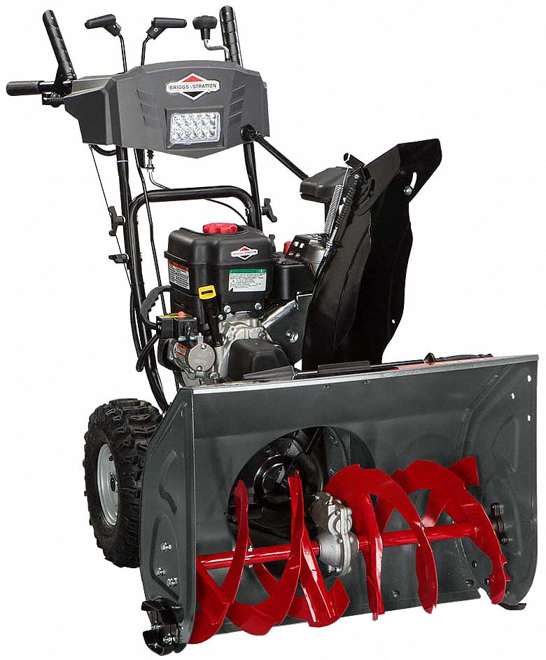 BRIGGS & STRATTON Snow Blower, 27 in Clearing Path, Gas Fuel Type, 12