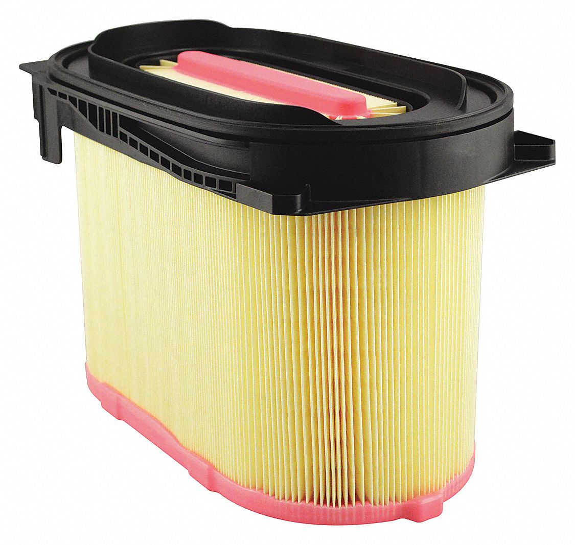 Automotive Air Filter: Round-Oval, Engine, Oval, Axial Seal, 6 in_7/8 in Inside Dia
