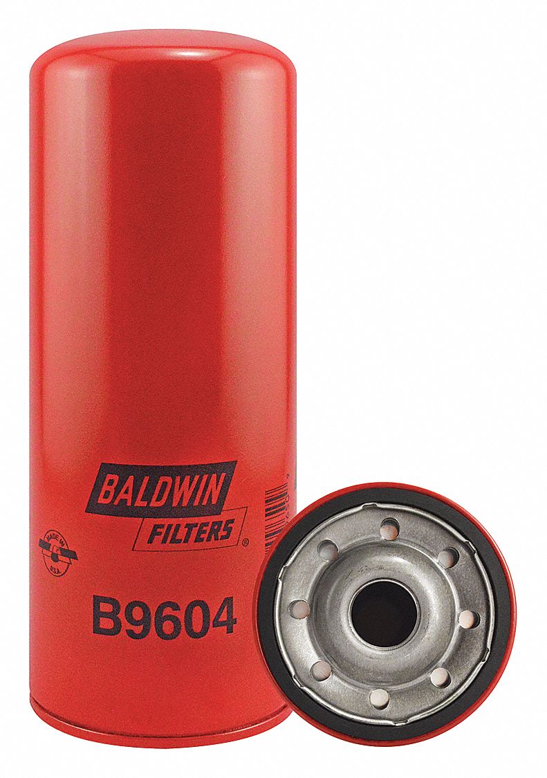 BALDWIN FILTERS, 25 Micron, 10 15/32 In Lg, Lube - 40LK79|B9604 - Grainger