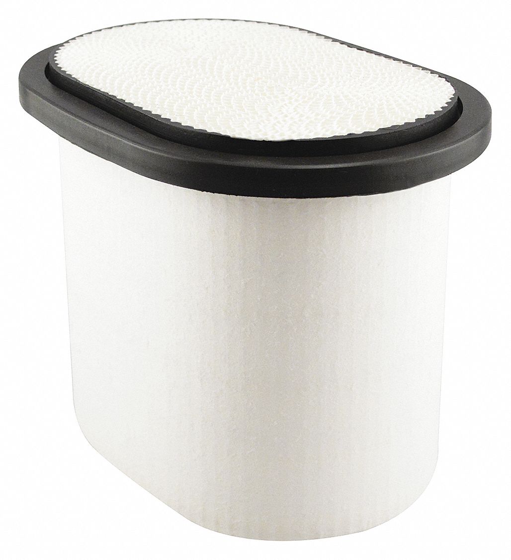 Automotive Air Filter: Round-Oval, Engine, Round, Channel Flow, 6 7/8 in Overall Ht