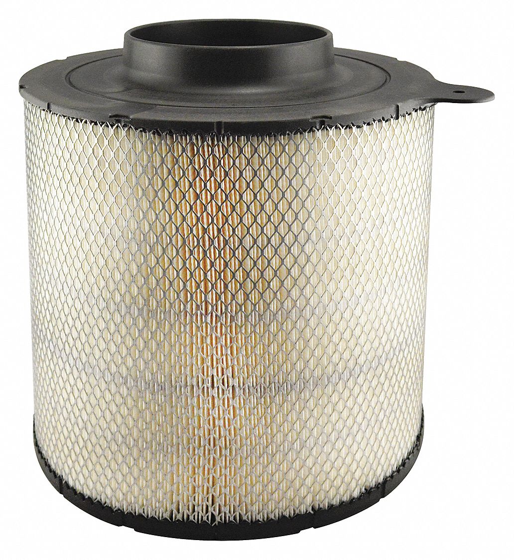 Automotive Air Filter: Round-Oval, Engine, Round, Axial Seal, 13 11/32 in Overall Ht