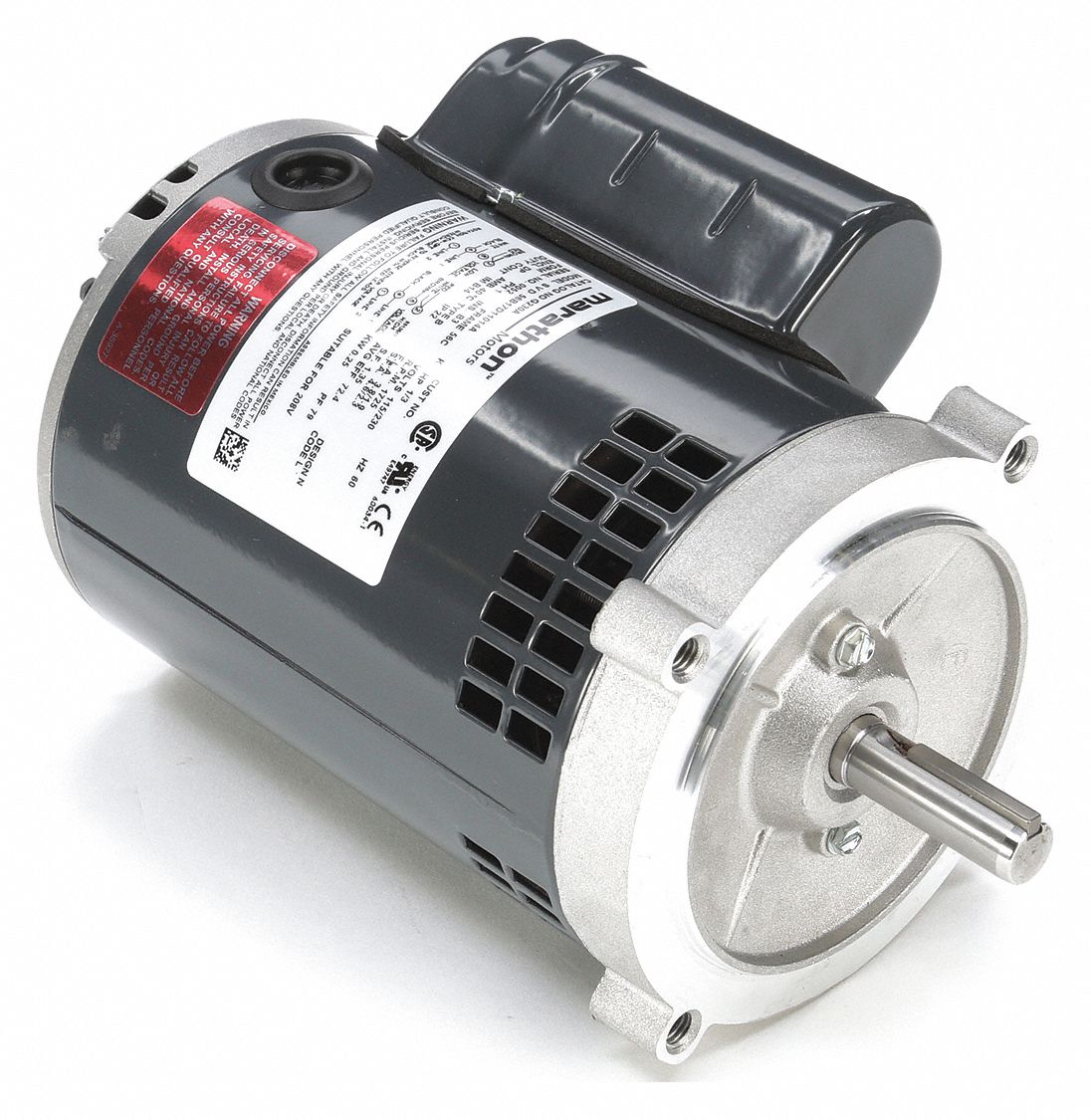 MARATHON MOTORS General Purpose Motor, 1/3 HP, CapacitorStart/Run