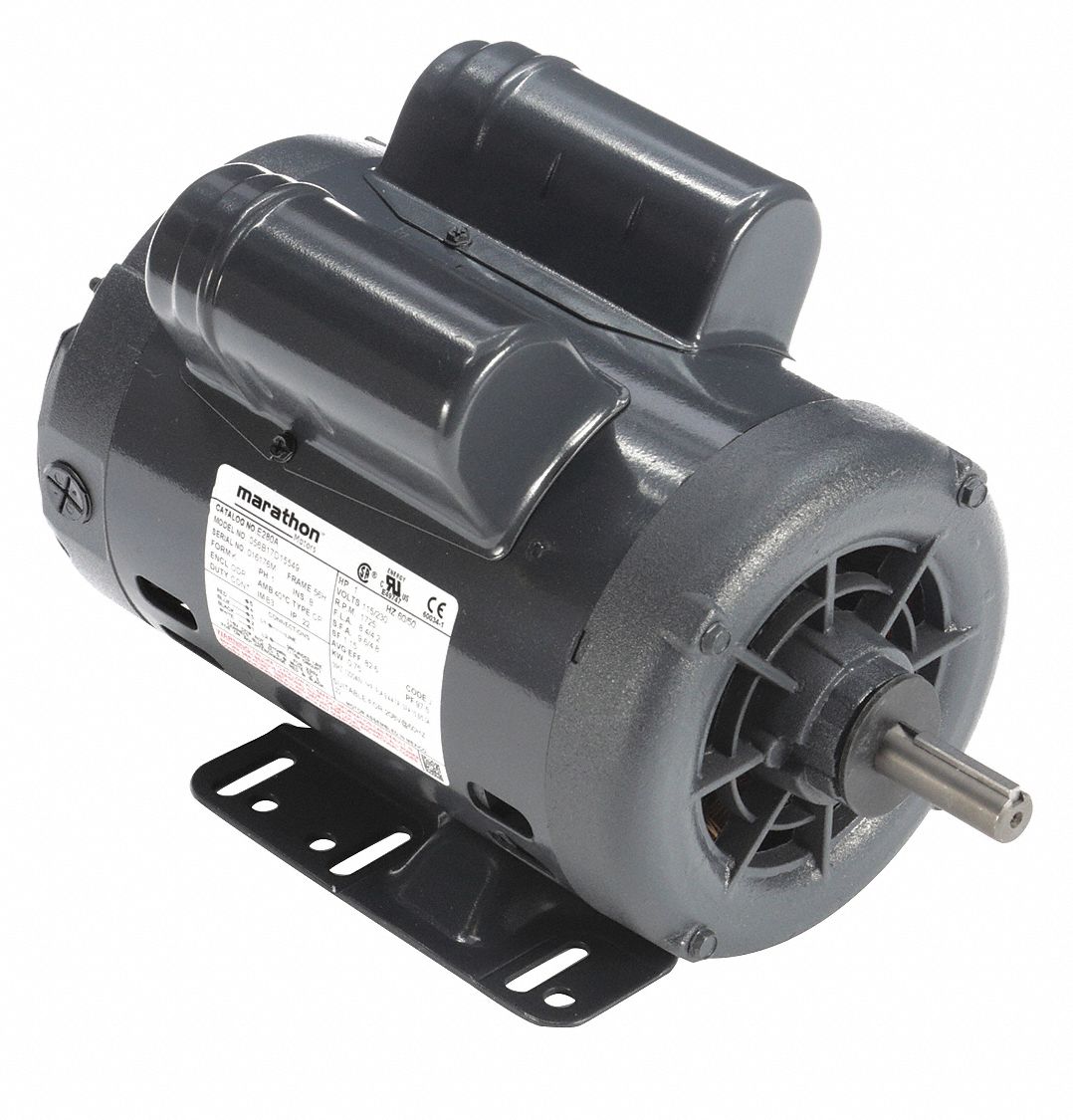 U.S. MOTORS GP Motor, 1 HP, 1, 725 RPM, 115/230V AC, 56H 55MM37