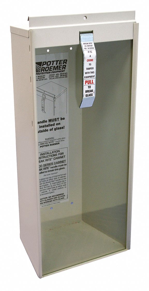 40LU17 - Fire Extinguisher Cabinet 19 in H White