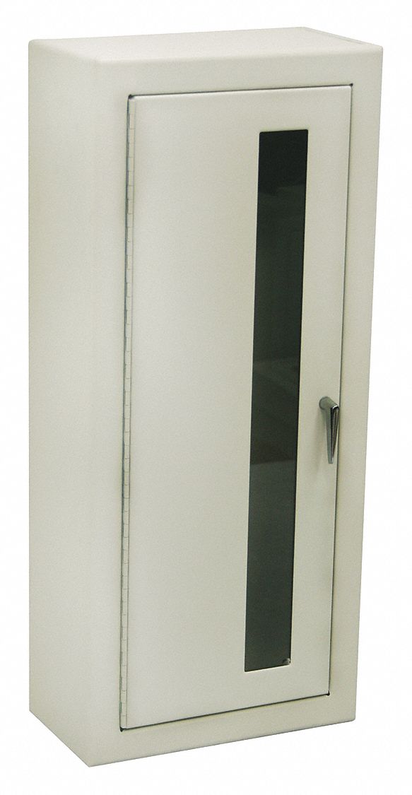 FIRE EXTINGUISHERCABINET,26-1/2INH,WHITE