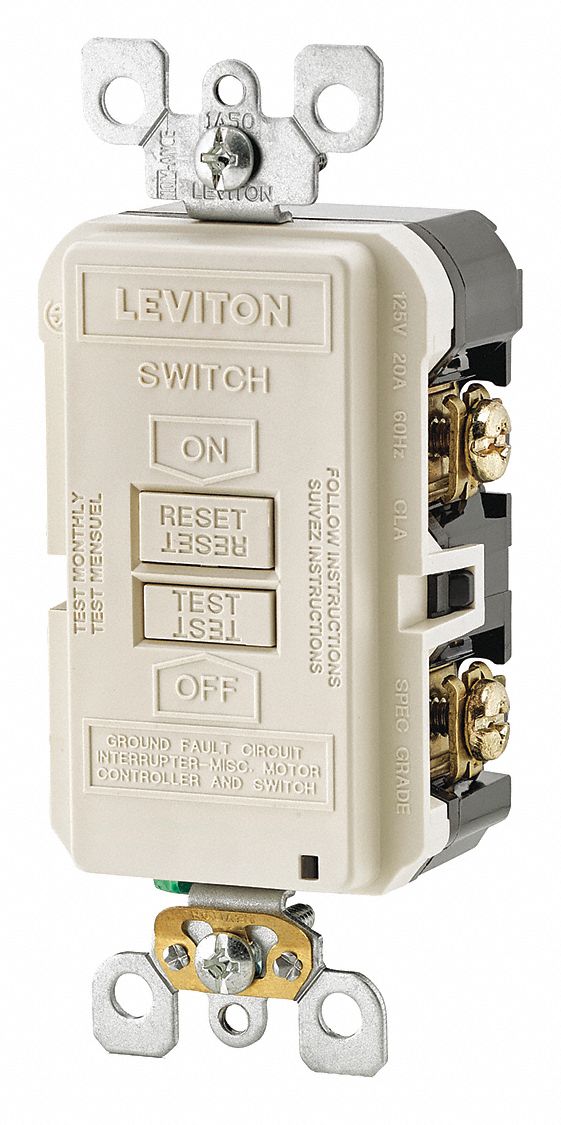 Leviton Gfi Receptacle Commercial Blank Face Flush Mount 20 A 125v