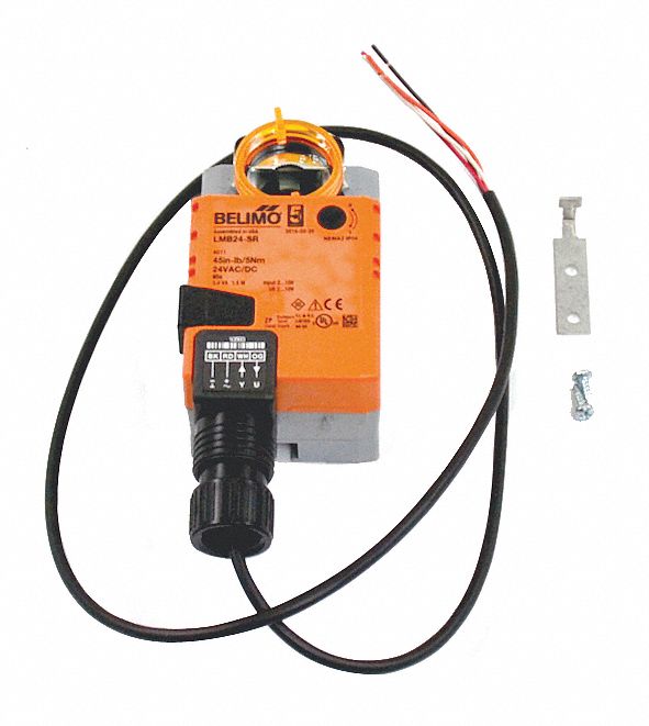 Actuator: Dampers, Proportional, Non-Spring Return, 45 in-lb, 24V AC/DC, Hardwired, NEMA 2 / IP54