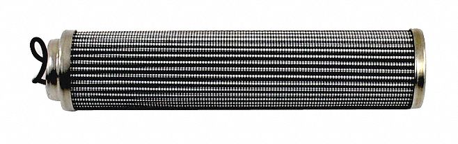 Water Filter Cartridge: 3 micron, Pleated, Glass Fiber, 7 7/8 in Overall Ht