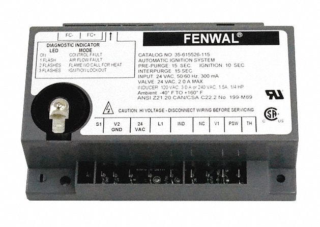 FENWAL IGNITION CONTROLS Control Board, 24V: Fits Fenwal Ignition Controls  Brand