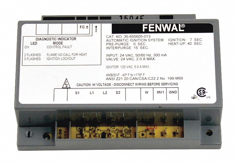 Control Board, 24V: Fits Fenwal Ignition Controls Brand