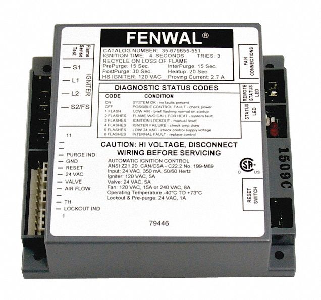 Control Board: Fits Fenwal Ignition Controls Brand