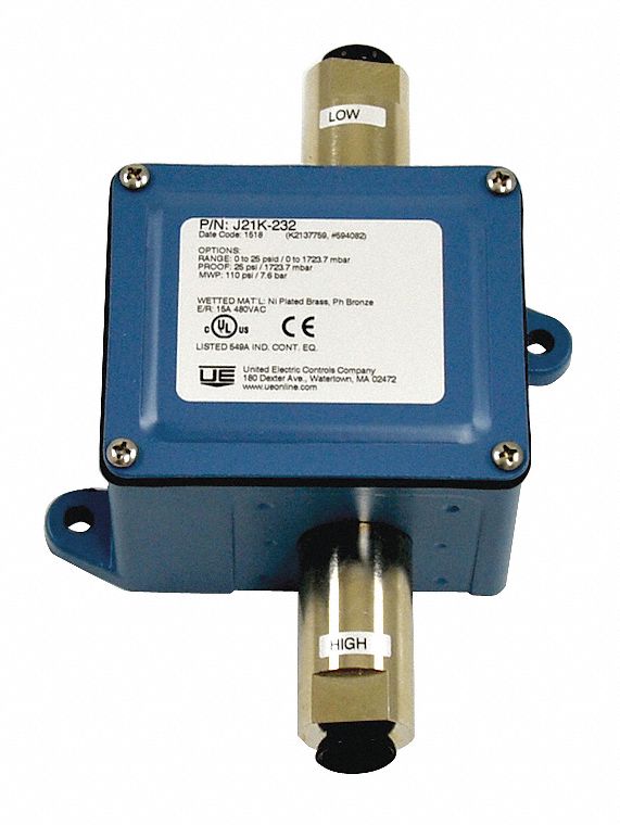 UE UNITED ELECTRIC H105-146 Pressure Switch 0-30PSI 480V-AC 