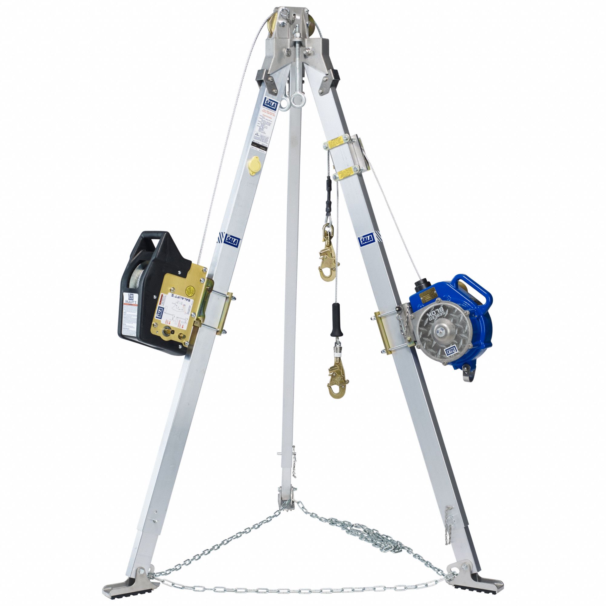 3M DBI-SALA, 7 Ft To 9 Ft Ht, 5 3/8 Ft To 8 1/4 Ft Base, Confined Space ...