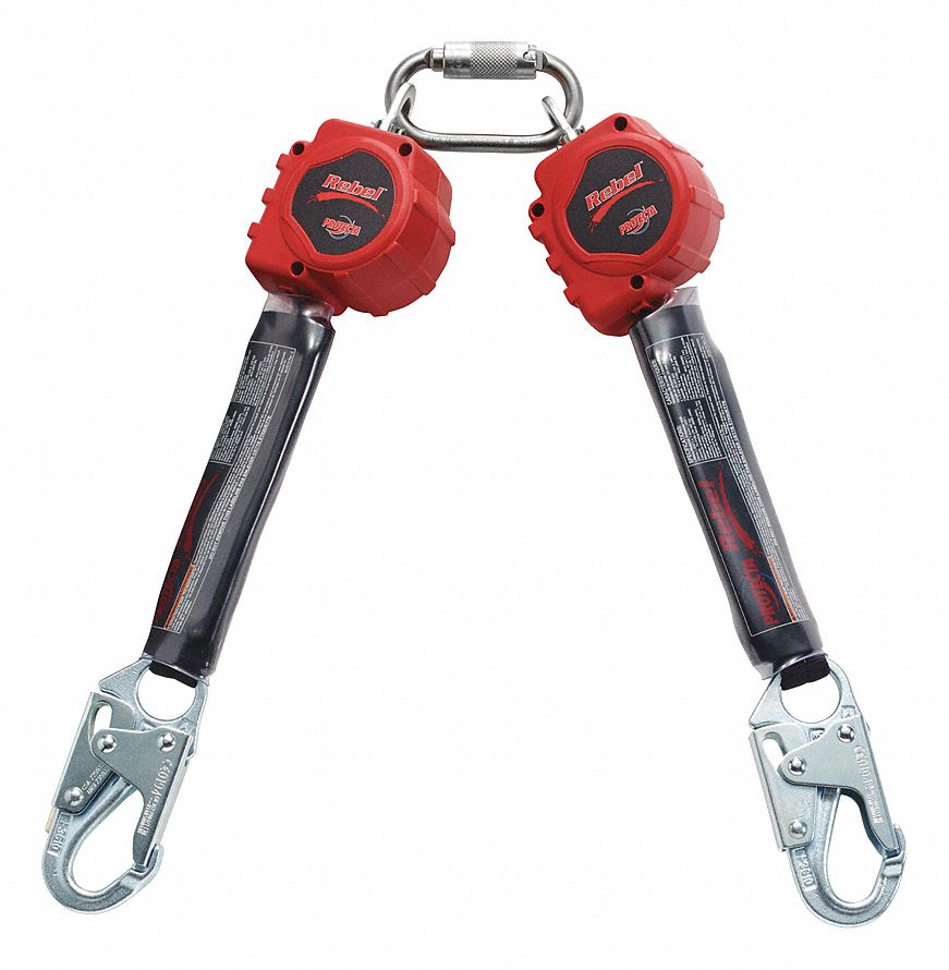 3M PROTECTA Self-Retracting Lifeline: 310 Lb Wt Capacity, 6 Ft Lifeline ...