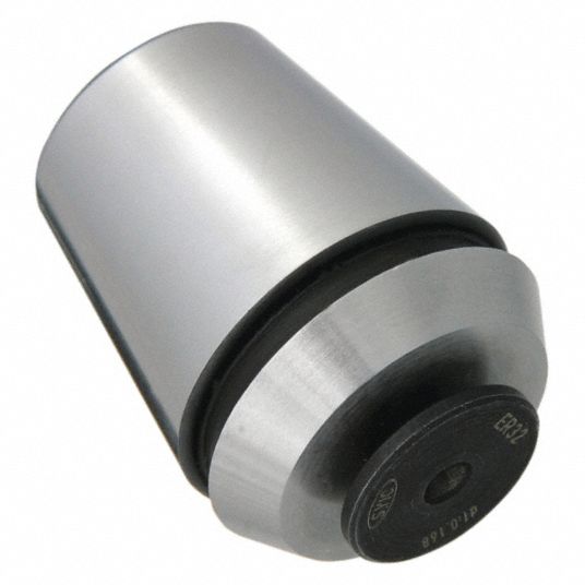 TECHNIKS Collet: ER20, ER Rigid Tap, Round Face, 0.3810 in Max. Body Dia.,  Coolant Through