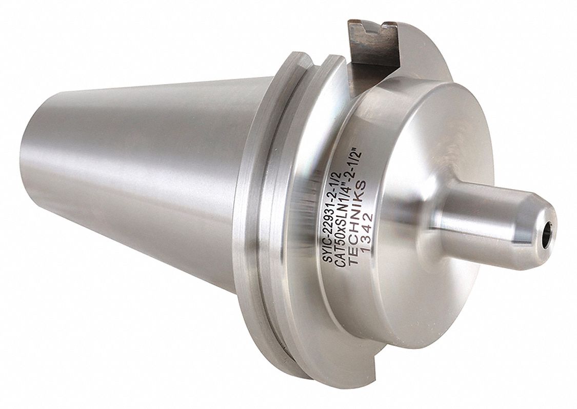 TECHNIKS End Mill Holder, Taper Size CV50, Bore Dia. 3/8 in, Projection