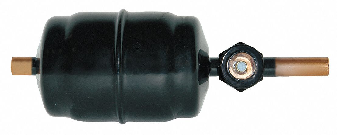 Liquid Line Filter Dryer: Steel, For 5.2 ton System, Molecular Sieve, 7.7 in Lg