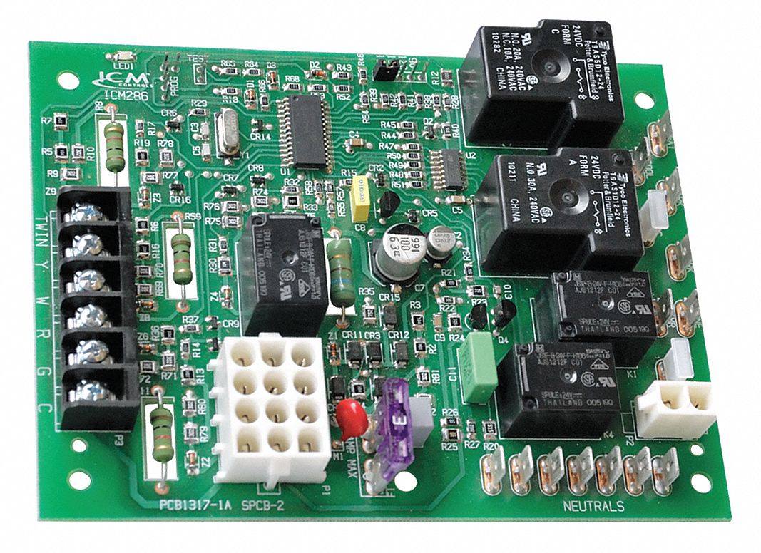 ICM Furnace Control Board, For Use With Commercial HVAC Equipment, Residential - 40N226|ICM286