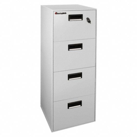 Fire-Resistant, Fire Safe File, Number of Drawers 4, Letter/Legal ...