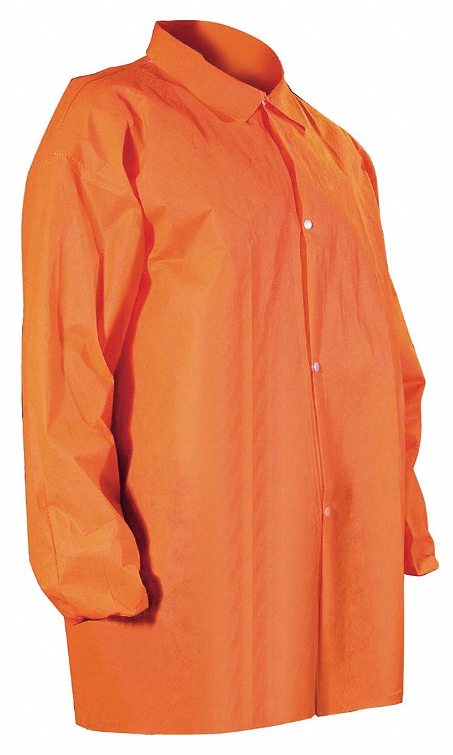 Cellucap Disposable Lab Coat Orange 3xl Pk30 Chemical And Particulate Protective Shirts Wwg40n259 6509orxxx Grainger Canada