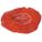 FLAT BOUFFANT CAP, GENERAL USE, POLYPROPYLENE, LATEX-FREE, RED, 24 IN D, 100 PK