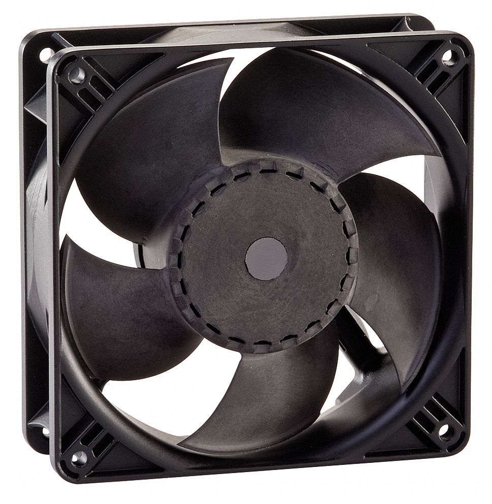 EBM-PAPST Square Axial Fan 4-11/16 Width 4-11/16 Height 12VDC Voltage