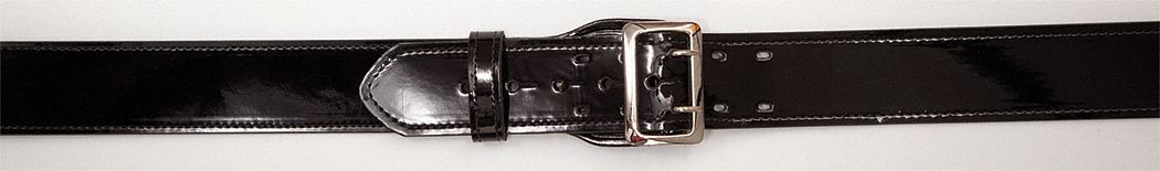 Duty Belt: 24 in Max. Compatible Waist Size, High Gloss Synthetic Polymer