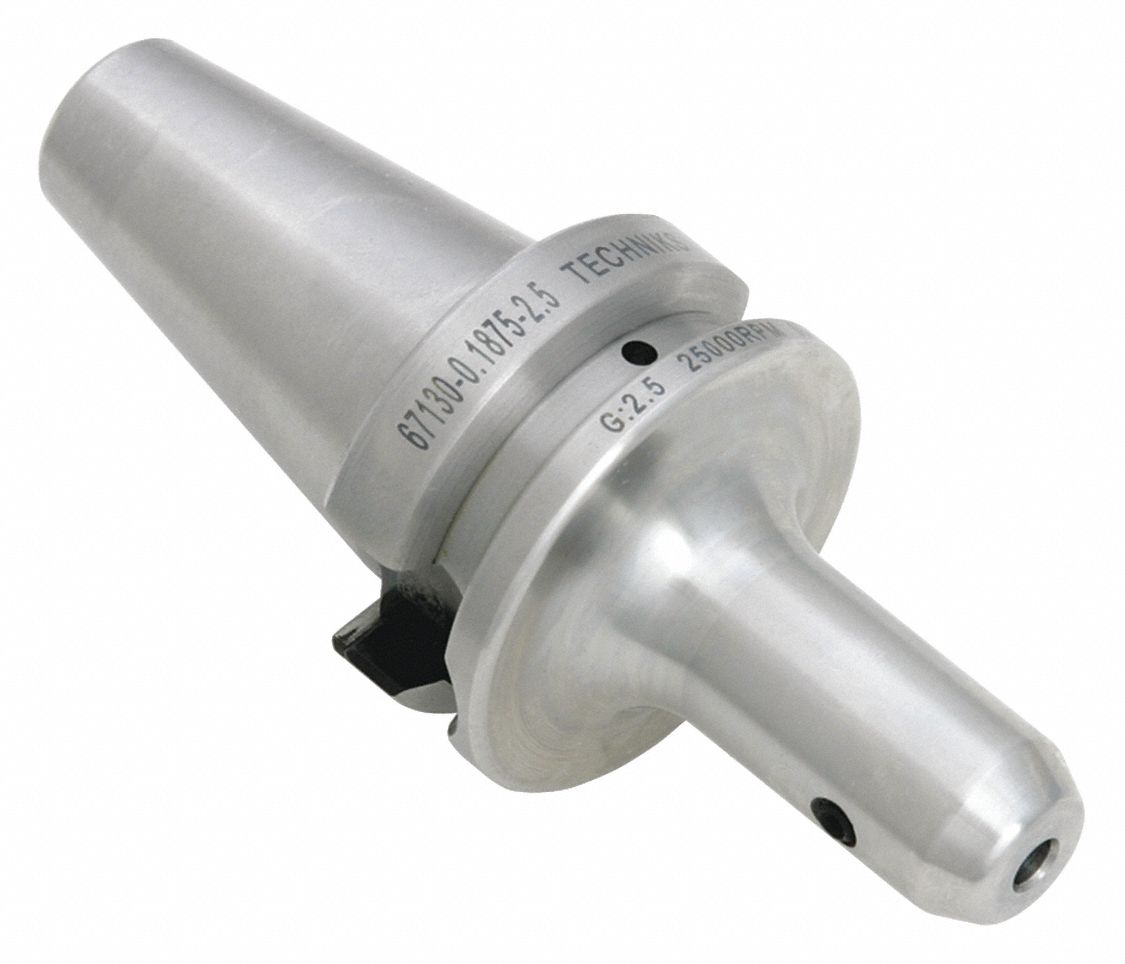 TECHNIKS End Mill Holder, Taper Size BT30, Bore Dia. 5/8 in, Projection