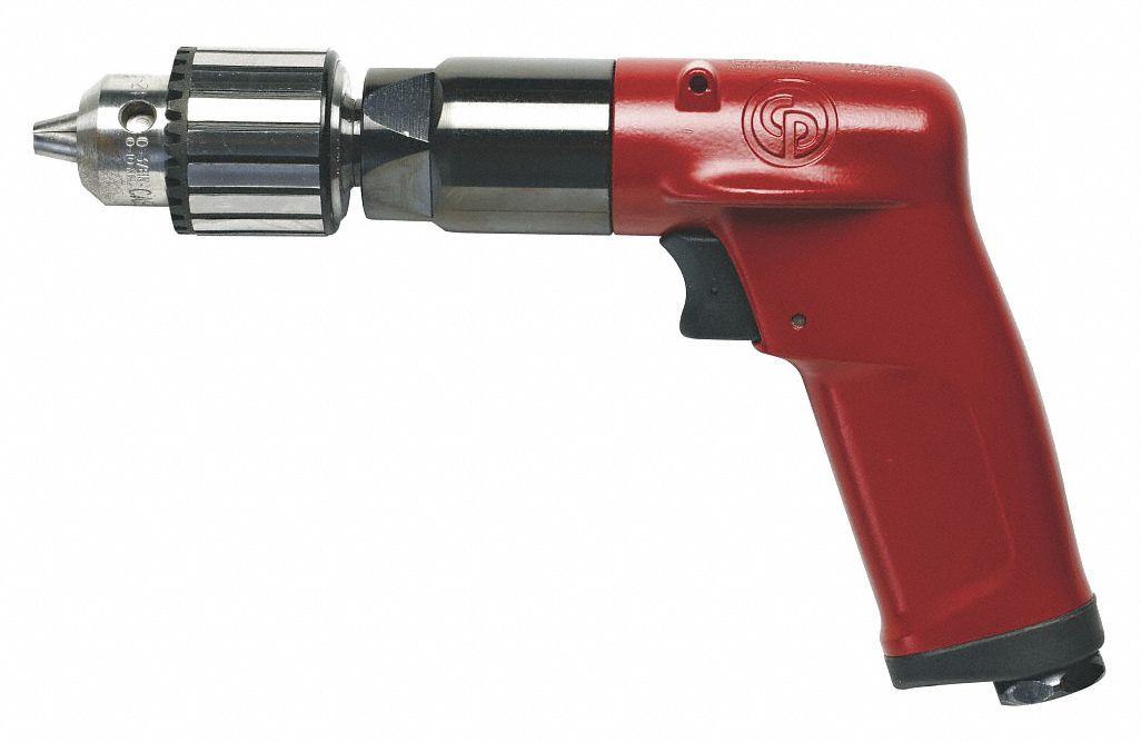 DRILL, 3/8 IN CHUCK SIZE, INDUSTRIAL DUTY, 500 RPM FREE SPEED, 0.5 HP, KEYED